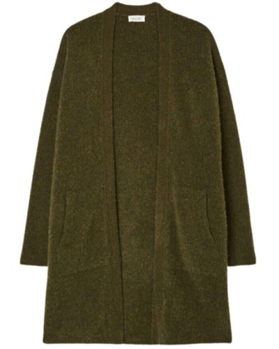 American Vintage Cikoya Long Cardigan Khaki Green