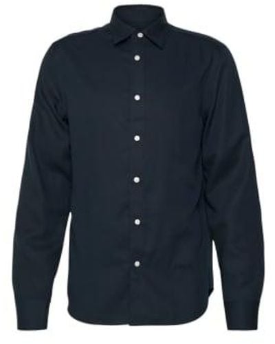 J.Lindeberg Marine komfort slim shirt - Blau