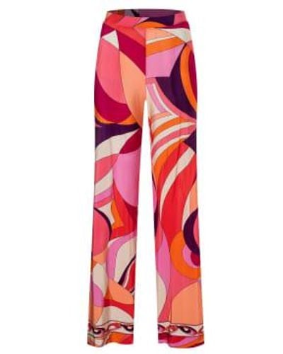 Ana Alcazar Printed Trousers / 40 - Red