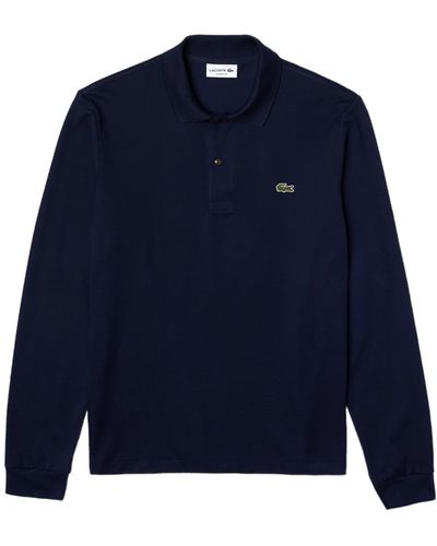 Lacoste Polo Classic Fit Long Sleeve Uomo Night Blue for Men | Lyst