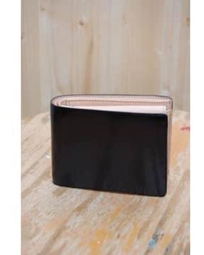 Il Bussetto Bi fold wallet mit münzfach schwarz