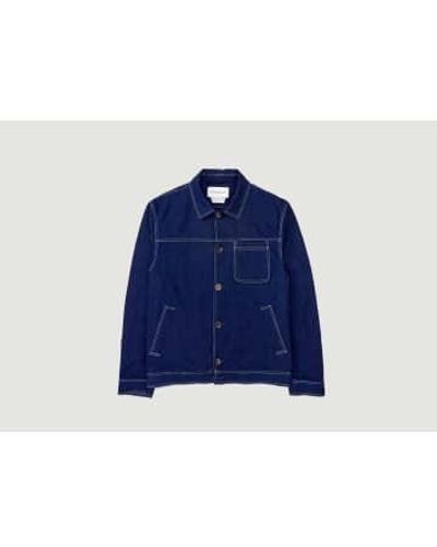 Oliver Spencer Buffalo Cotton Jacket - Blu
