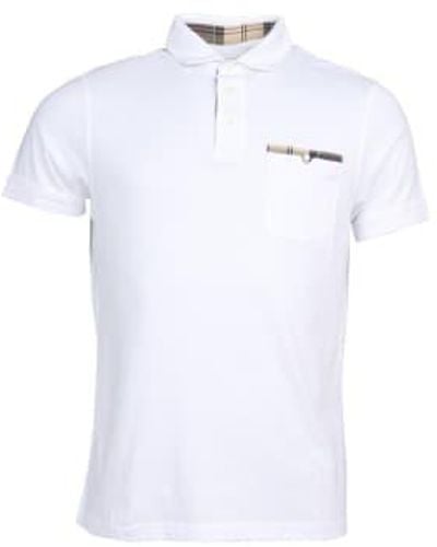 Barbour Corpatch polo shirt weiß