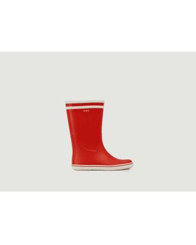 Aigle Malouine Boots - Red