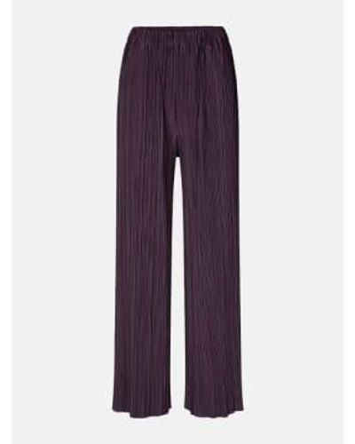 Samsøe & Samsøe Uma Pleated Trousers Perfect Xs - Purple