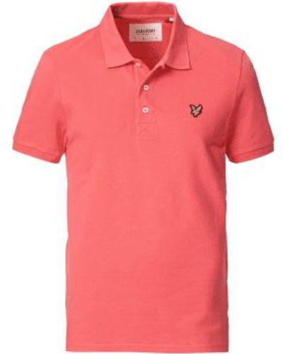 Lyle & Scott Lyle & scott plain polo shirt elektrische rosa - Pink
