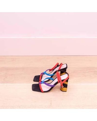 SCHUTZ SHOES Mehrfarbige sandalette - Pink