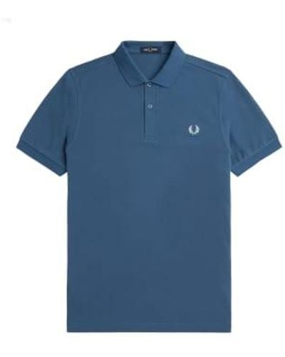 Fred Perry Plain Polo Shirt Midnight - Blu