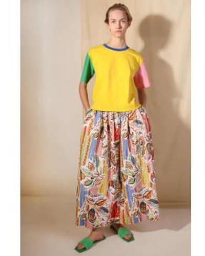 L.F.Markey Lf Markey Isaac Painted Skirt 12 - Metallic