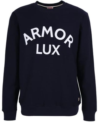 Armor Lux Logo Sweatshirt - Blue