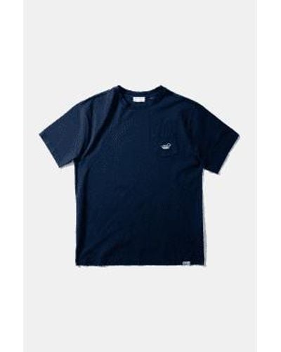 Edmmond Studios Navy Duck Patch T Shirt S - Blue