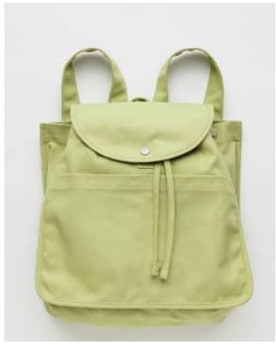 BAGGU Drawstring Backpack Pistachio Cotton - Green