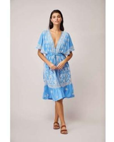 Dreams And Ivory Coverup Dress One Size - Blue