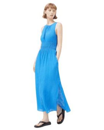 Compañía Fantástica Long Dress In From - Blu
