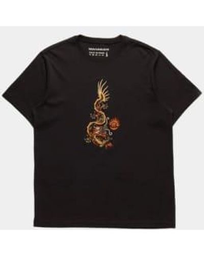 Maharishi T-shirt dragon biologique - Noir