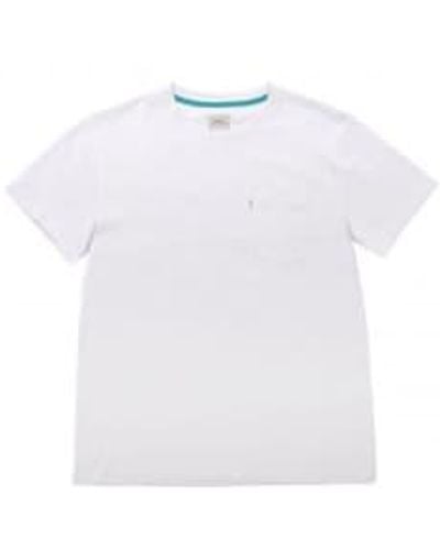 Billybelt Camiseta blanca flameada - Blanco