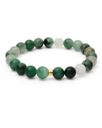 Renné Jewellery Chalcedony Bracelet M/l - Green
