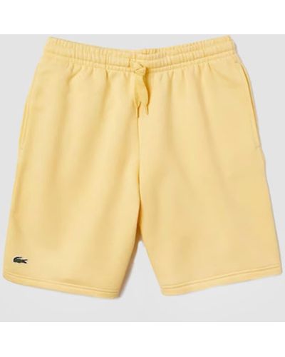 Lacoste Sport Tennis Fleece Shorts - Yellow