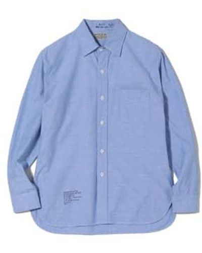 Buzz Rickson's Buzz Ricksons Oxford Shirt Br28824 - Blu
