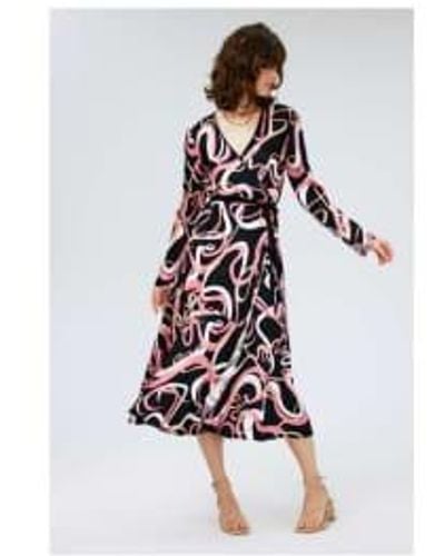 Diane von Furstenberg Anika Celebration Wrap Dress Size: 14, Col: Blac 12 - White