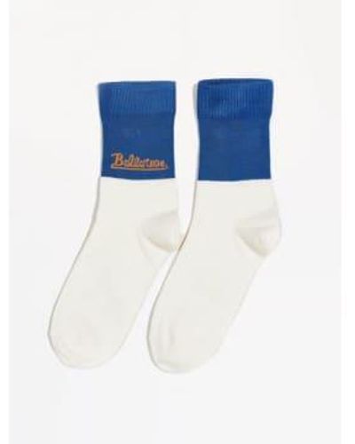 Bellerose Fel Socks Ecru Ecru/ / 36-38 - Blue