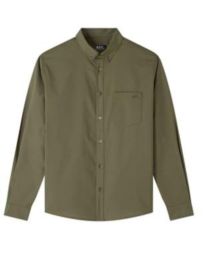 A.P.C. Edouard Shirt Cotton - Green
