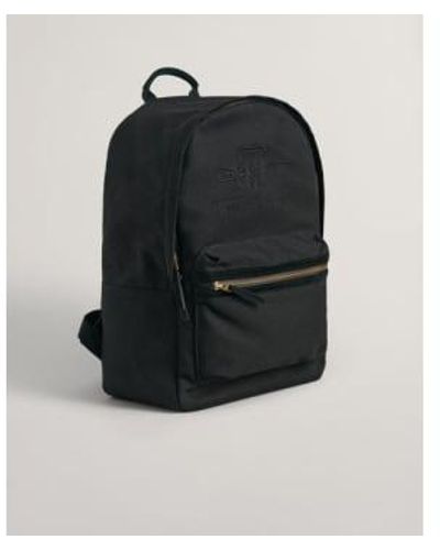 GANT Tonal Shield Backpack - Black