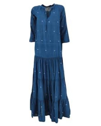 B'Sbee Monroe Long Dress Xs - Blue