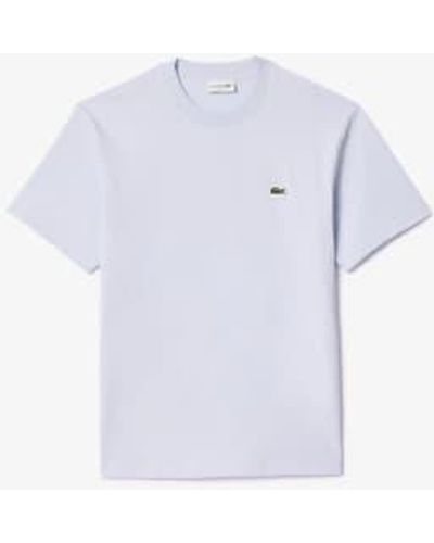 Lacoste Camiseta fit clásica jersey azul pálido