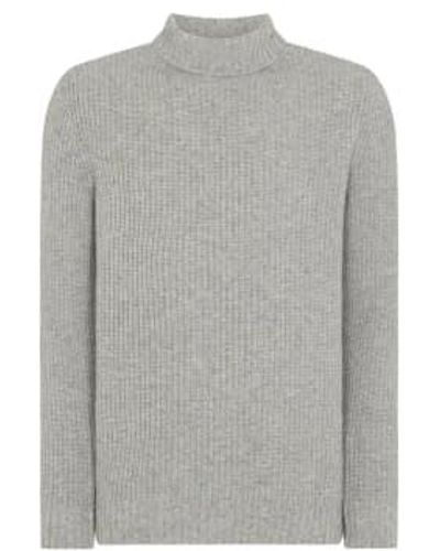 Remus Uomo Roll Neck Sweater - Gray