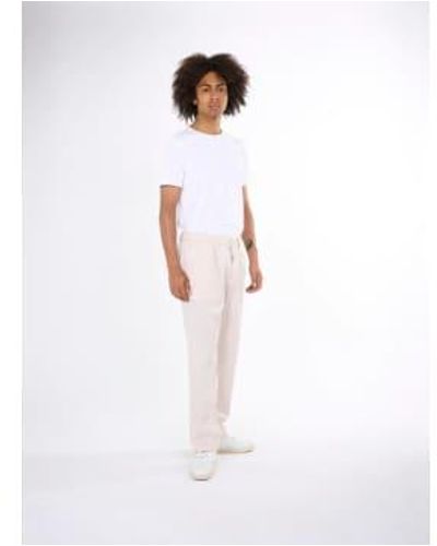 Knowledge Cotton 1070022 pantalon lâche pantal - Blanc