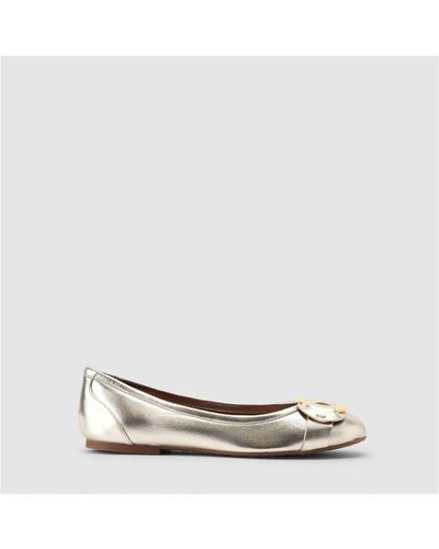 See By Chloé Chany Gold Flats - White