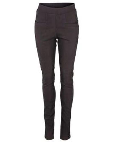 NÜ Pantalon géo noir - Gris