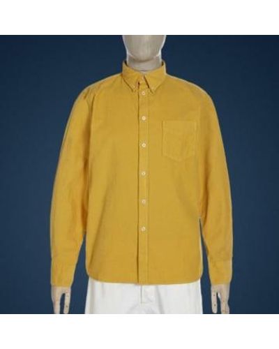 Universal Works Fine Cord Everyday Shirt Mustard / M - Yellow