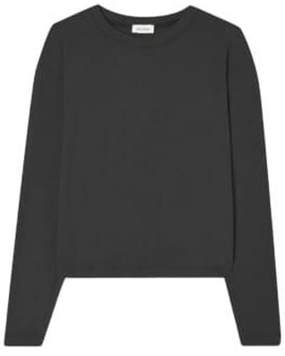 American Vintage T-shirt Ypawood Melange S - Black