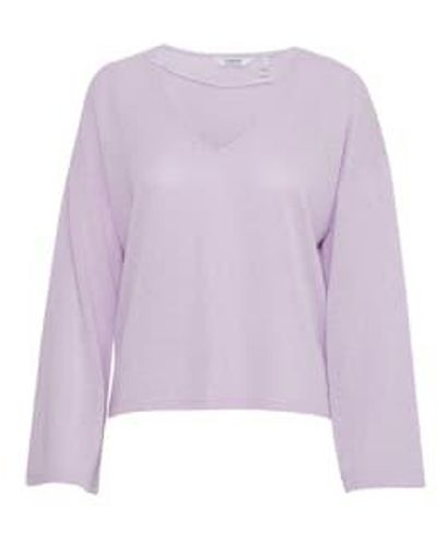 B.Young SIF V-Ausschnitt Pullover Orchidee Blüte - Lila