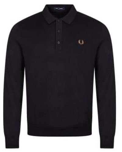 Fred Perry Camisa punto - Azul