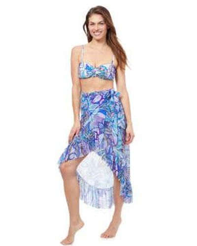 Gottex E24013135 Tropic Boom Skirt In Multi - Blu