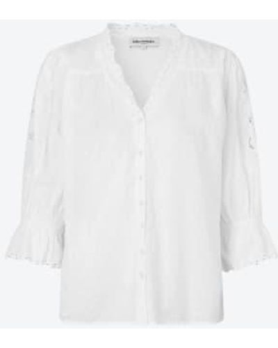 Lolly's Laundry Charlie Broderie-Shirt - Weiß