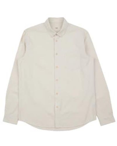 Folk Relaxed Fit Shirt Ecru Crinkle 4 - White