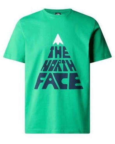 The North Face T-shirt Mountain Play Uomo Optic Emerald - Vert