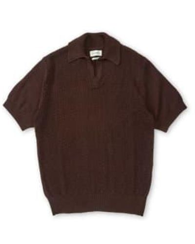 Oliver Spencer Polo Shirt - Brown