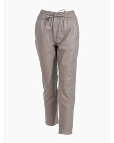 Oakwood Gift Leather Sweatpants Mastic - Gray