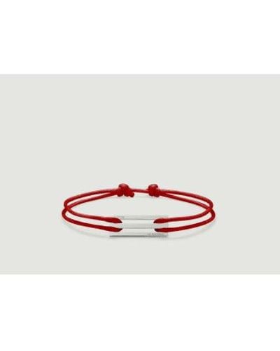 Le Gramme Waxed The 25 10 G Cord Bracelet U - Red