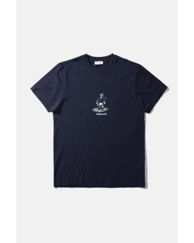 Edmmond Studios Boris T-shirt Plain Navy M - Blue