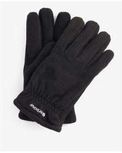 Barbour Coalford Fleece Gloves 2 - Nero