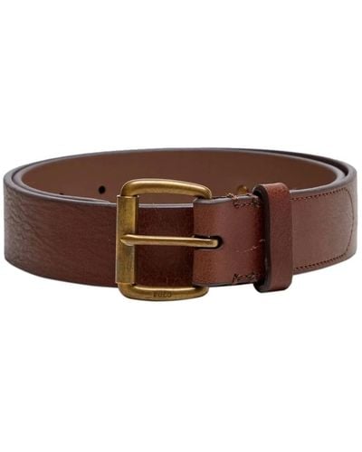 Polo Ralph Lauren Brown Tumbled Leather Belt
