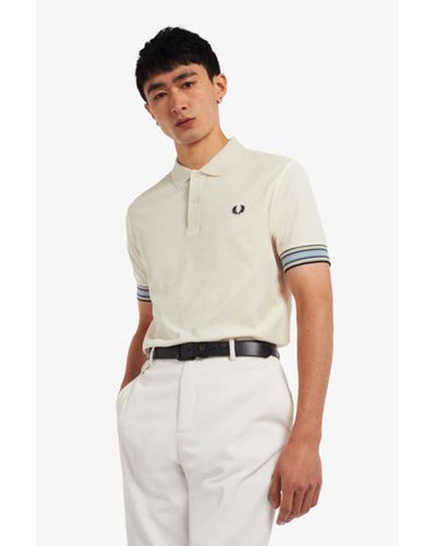 Fred Perry Polo à manchette à rayures - Multicolore