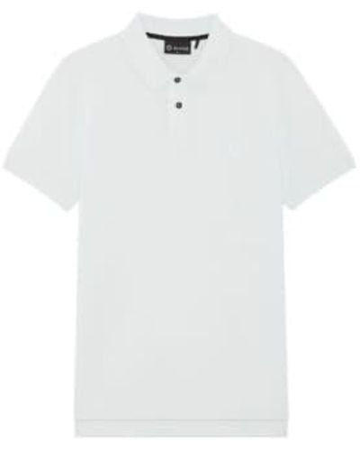 Ma Strum Ss Pique Polo Shirt Illusion S - White