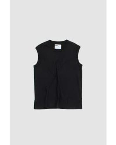 Margaret Howell Gym Vest Lightweight Dry Jersey - Black